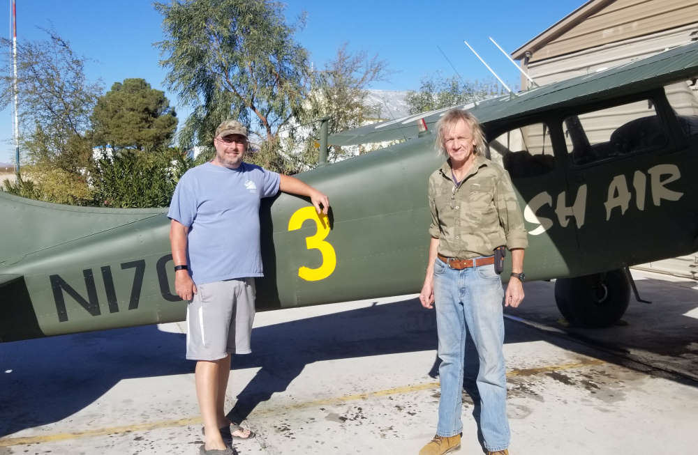 Bush Air - Backcountry flight training. CC Pocock with Chris Boyce from Arizona. Bush Air C170B #3.