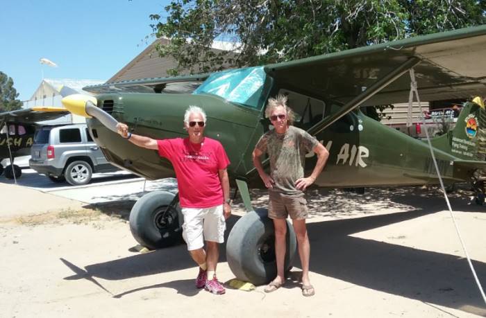 Bush Air - Advanced bush and mountain flying course. Alfred Obermaier and "CC" Milne Pocock. Bush Air Cessna C170B Bushplane