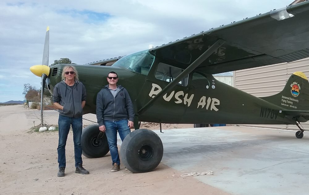 Bush Air - Advanced flying course. CC Pocock and Max Reynaud. Bush Air C170B N170V