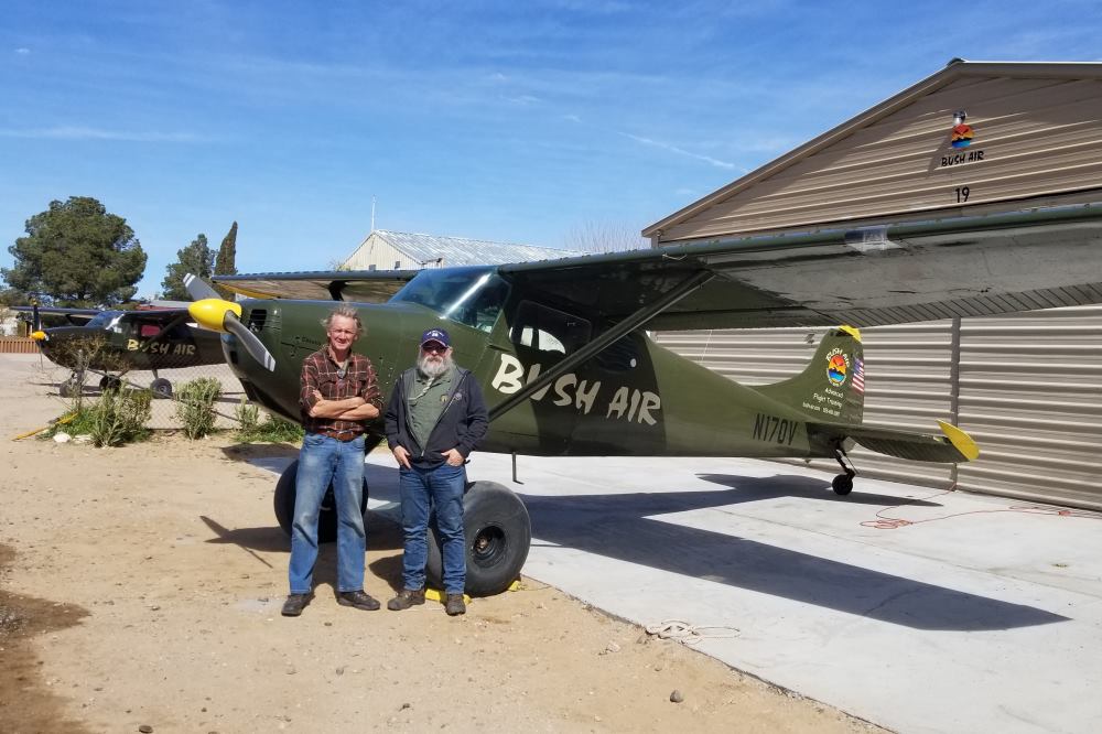 Bush Air - Backcountry flight training. CC Pocock with Mike Edgar from AB, Canada. Bush Air C170B.